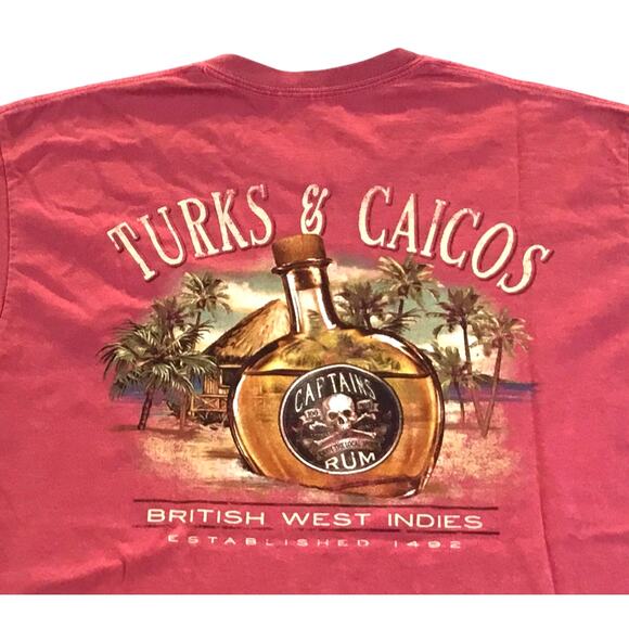 Blue 84 T-Shirt Turks & Caicos British West Indies Medium - Picture 4 of 4